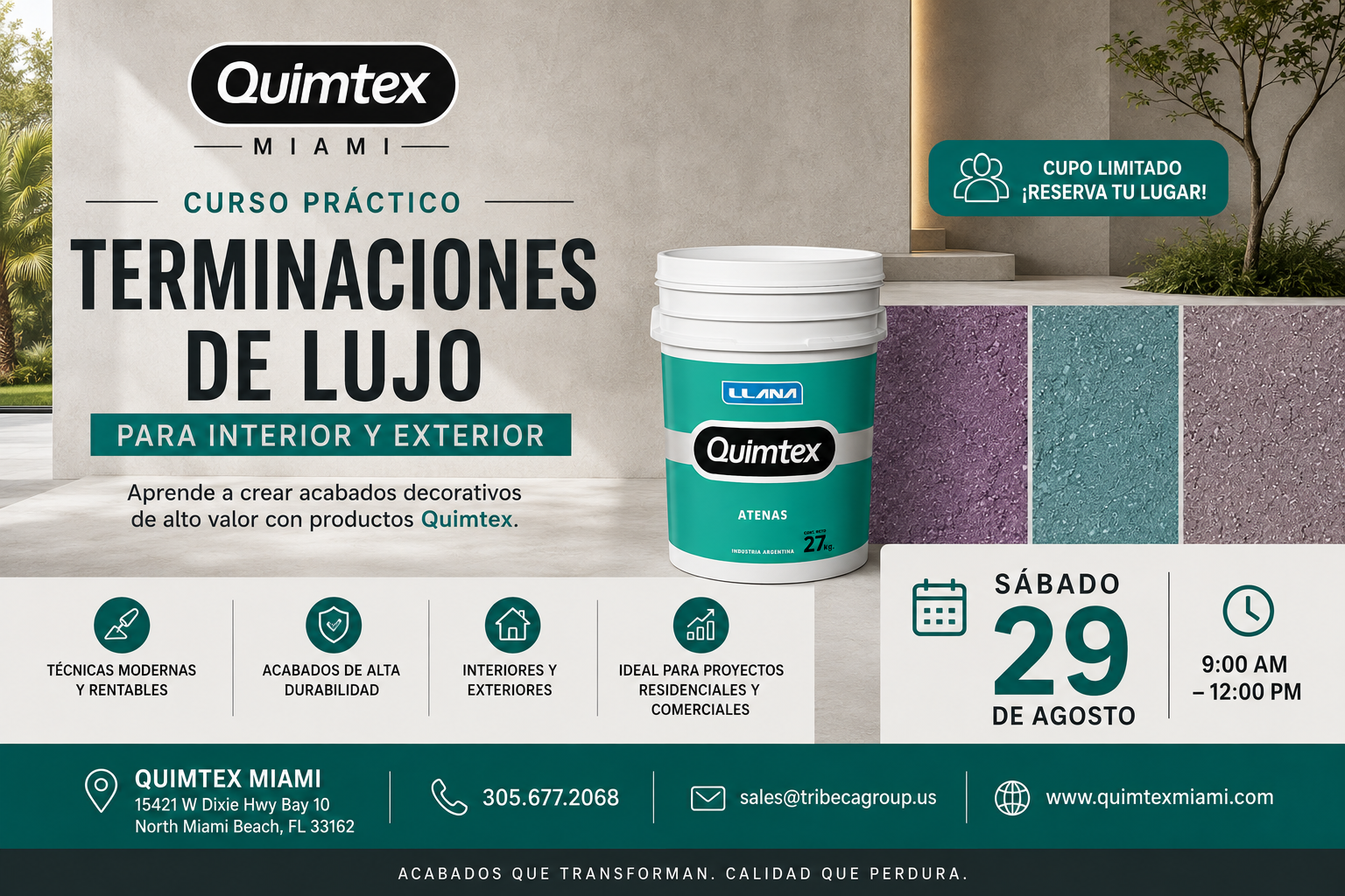 Curso: Terminaciones de Lujo para Interior y Exterior