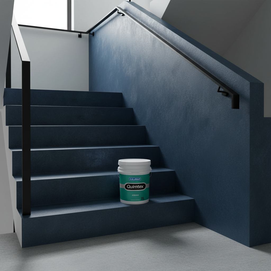 Quimtex Atenas on staircase